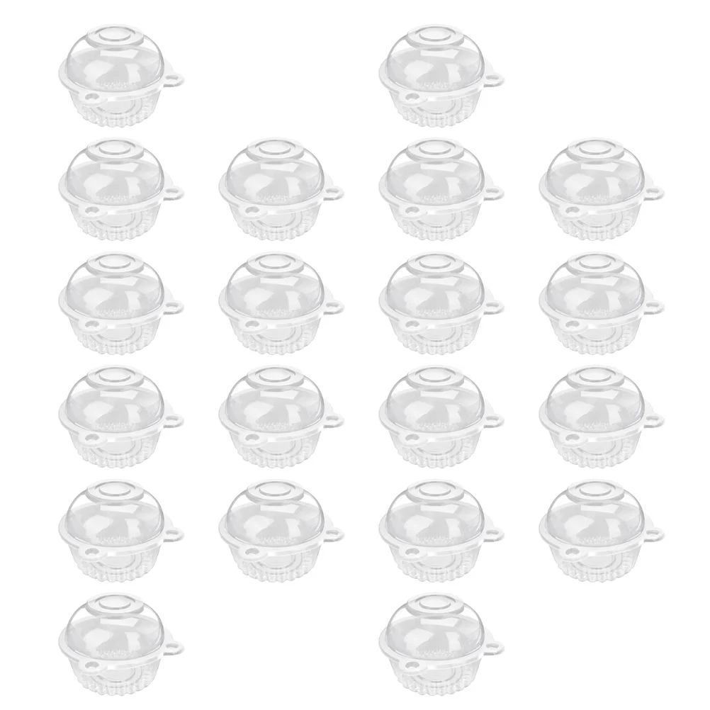 

Cupcake Boxes Cake Carrier Cups Containers Box Clear Holders Single Muffin Dome Jelly Packing Container Bakery