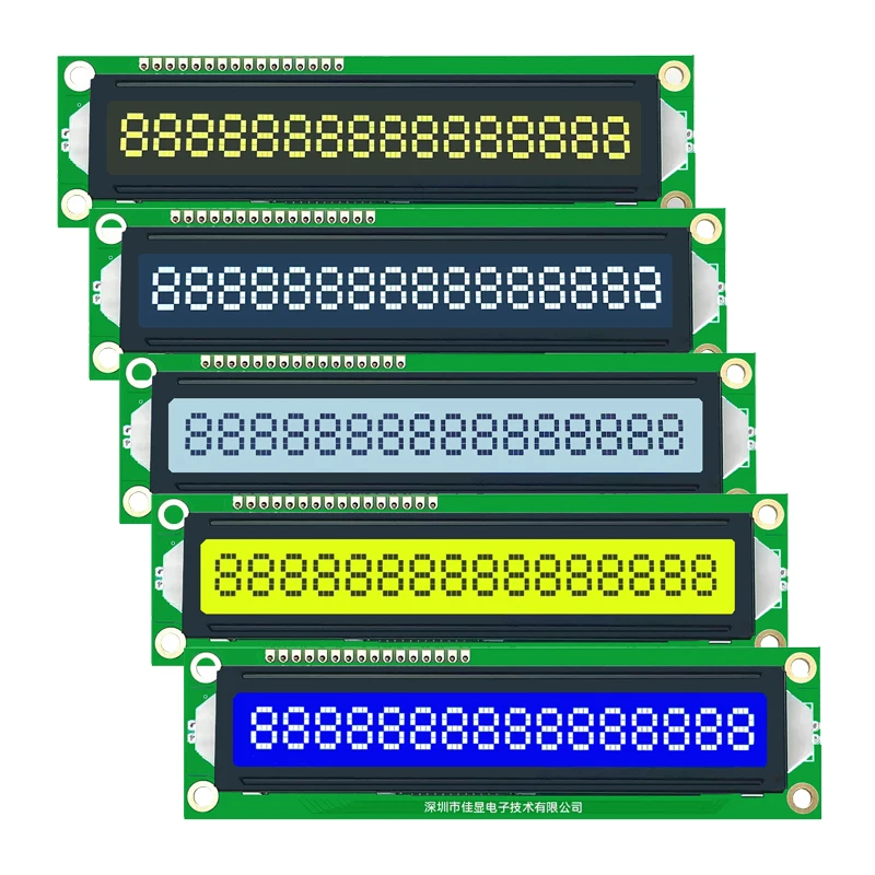 16x 1 ЖК-дисплей 16pin 1601 большой символьный ЖК-экран STN желтый синий серый FSTN белый