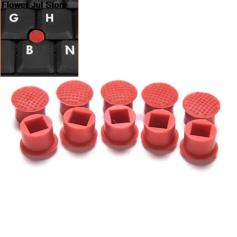 

10pcs Laptop Nipple Rubber Mouse Pointer Cap for IBM Thinkpad Little TrackPoint Red Cap for Lenovo Keyboard Trackstick Guide