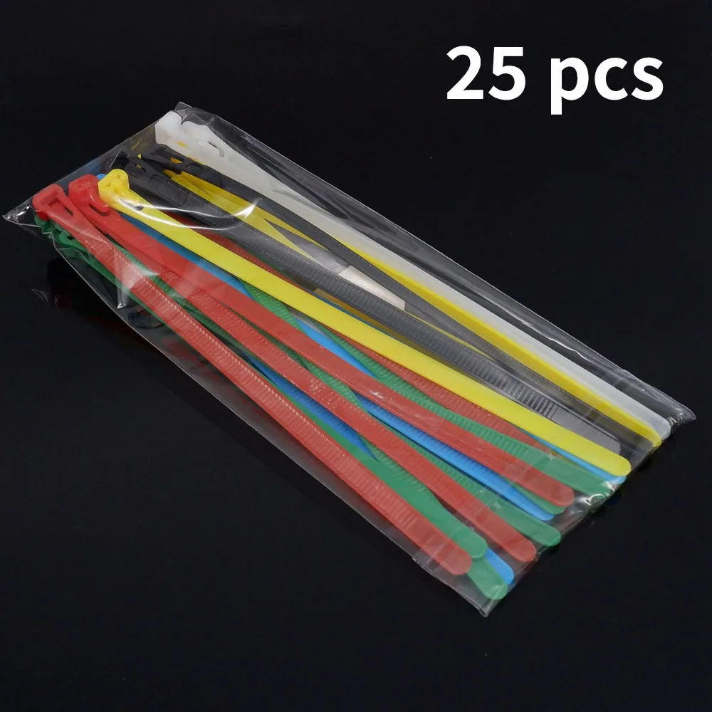 

Съемные нейлоновые кабельные стяжки 25 шт.