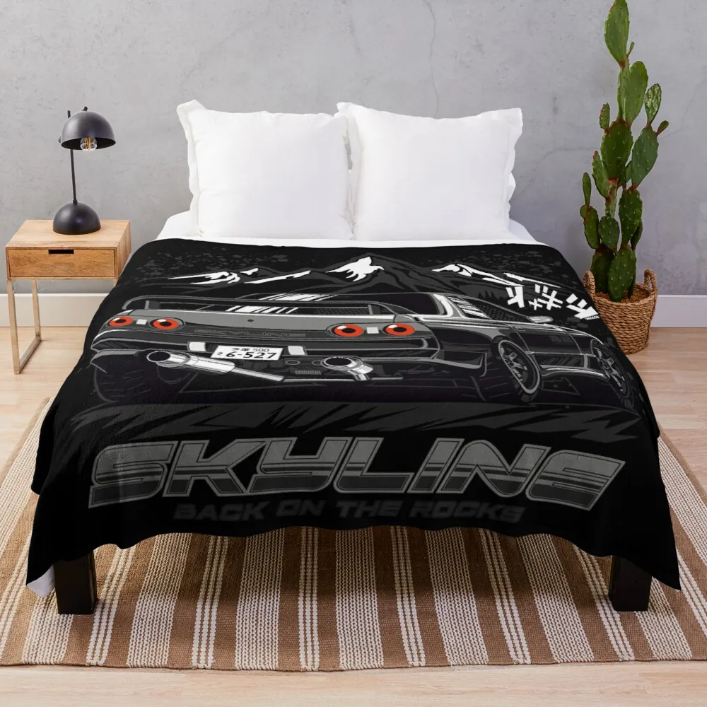 

VR38 Swapped Skyline R32 Throw Blanket Weighted Blanket