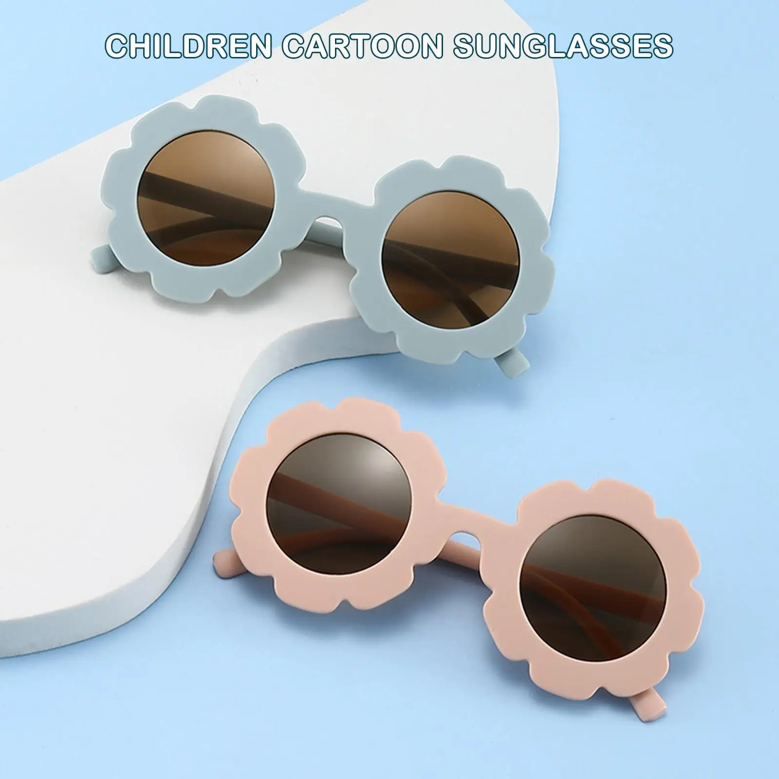 

New Children Sunglasses Flower Round Cute Kids Sun Glasses For Boys Girls Ultraviolet-proof Baby Sunglasses Lovely Eyeglass