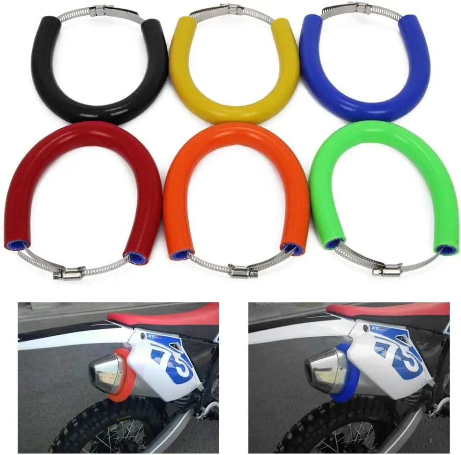 

Motorcycle Exhaust Pipe Protective Cover Anti-fall Anti-hot Protector Ring Guard Modified Accessories
