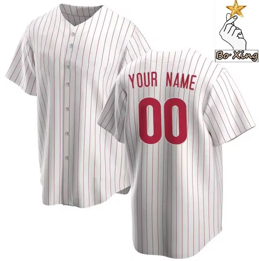 

2023 NEW Philadelphia CUSTOM MEN WOMEN YOUTH KIDS BASEBALL JERSEYS Phillies STITCH T-SHIRT