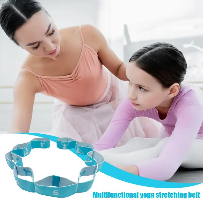 Эластичный ремень растягивающий с петлями тренировочные фитнес-ленты