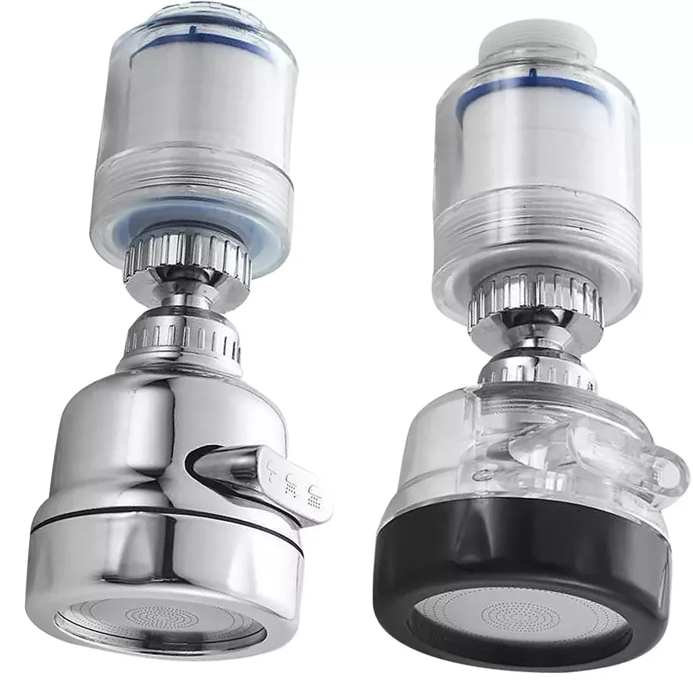 

Aerator Nozzle 360° Rotatable Water Tap Kitchen Faucet Filter Anti-Splash 3 Modes Adjustable Bubbler Bathroom Shower Head