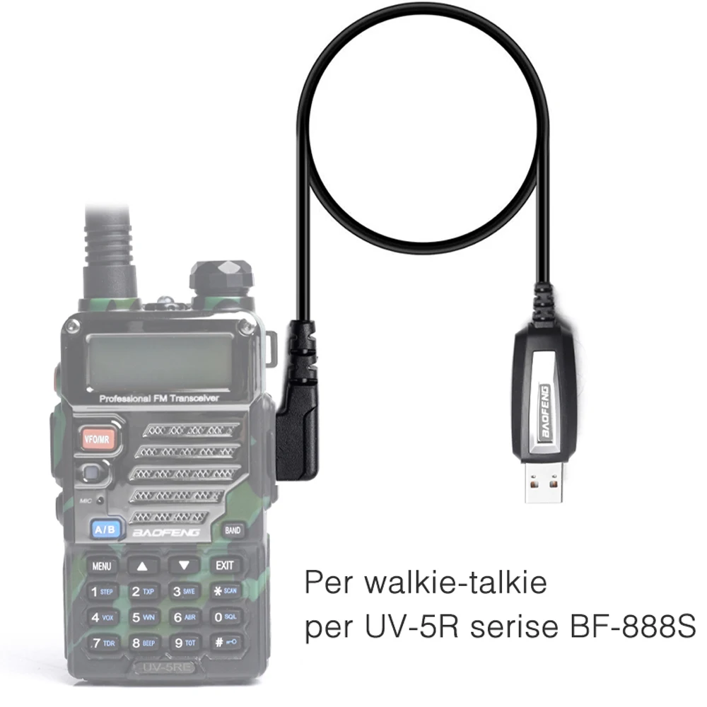 Tanie Oryginalny Kabel USB Do Programowania Baofeng Ze Sterownikiem CD Dla BaoFeng UV-5R BF-888S UV-82 BF-C9 UV-S9 PLUS Walkie Talkie