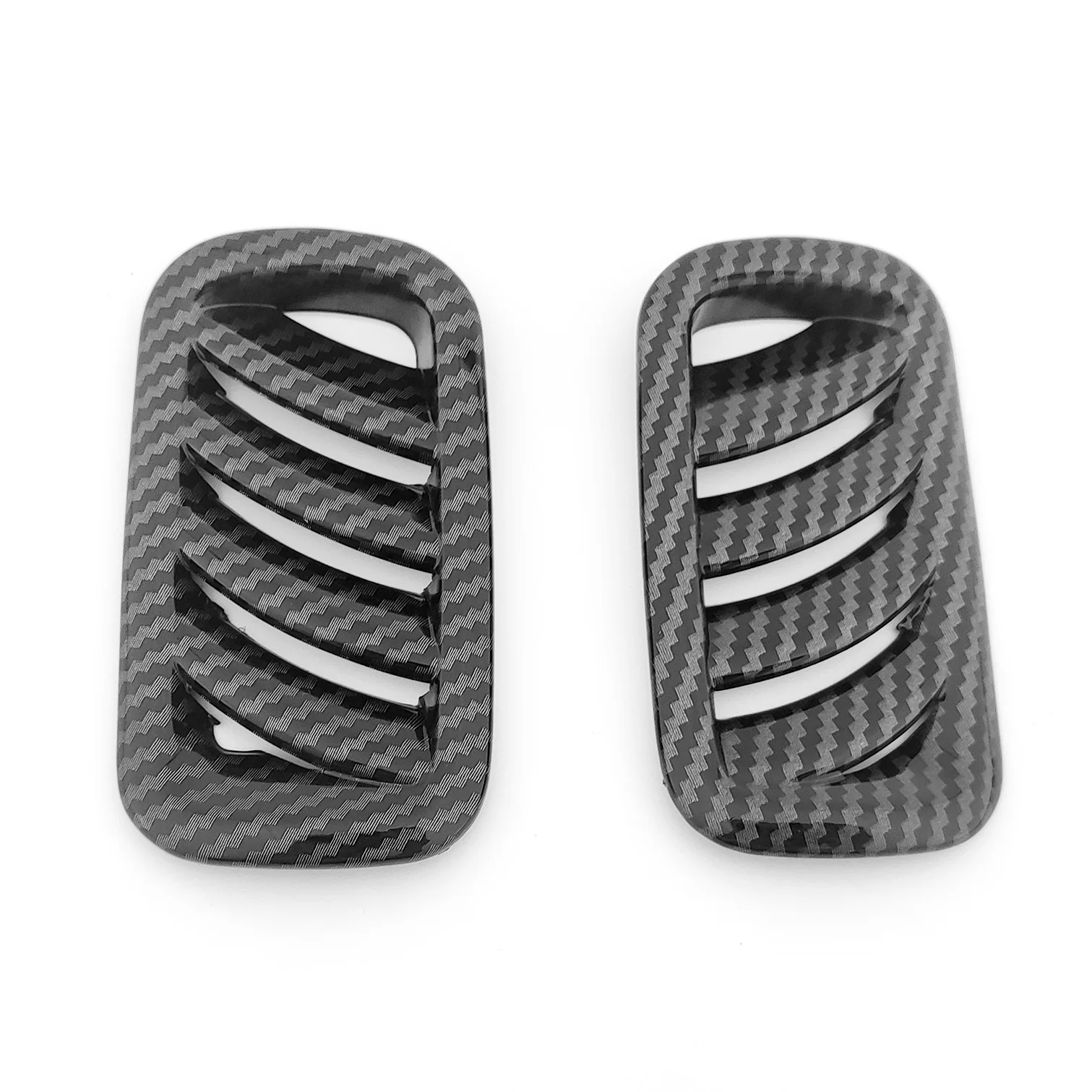 

Внутренняя панель из углеродного волокна, передняя Верхняя часть вентиляционного отверстия, фотообложка для Kia Morning Picanto 2021-2023