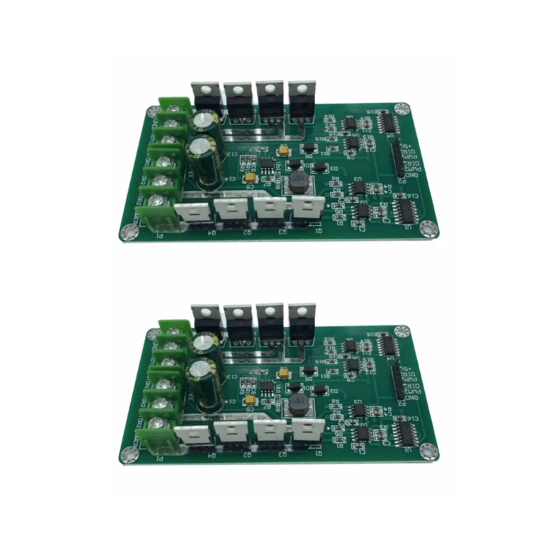 

51BE 2PCS DualMotor Driver Board with Reliable Driving Modeand Low Resistance Channel MOSFET Components for DCMotor Driver
