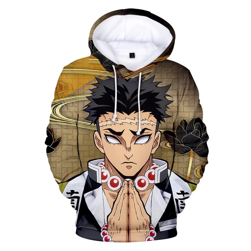 

2022 New Autumn 3D Comic Kimetsu no Yaiba Hoodies Sweatshirt Men Women Popular Kids Hoodie Demon Slayer Suitable Boys Girls Pull