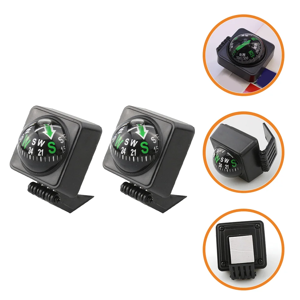 

2pcs Automotive Car Compass Dashboard Ball Shaped Compass for Car Boat Truck