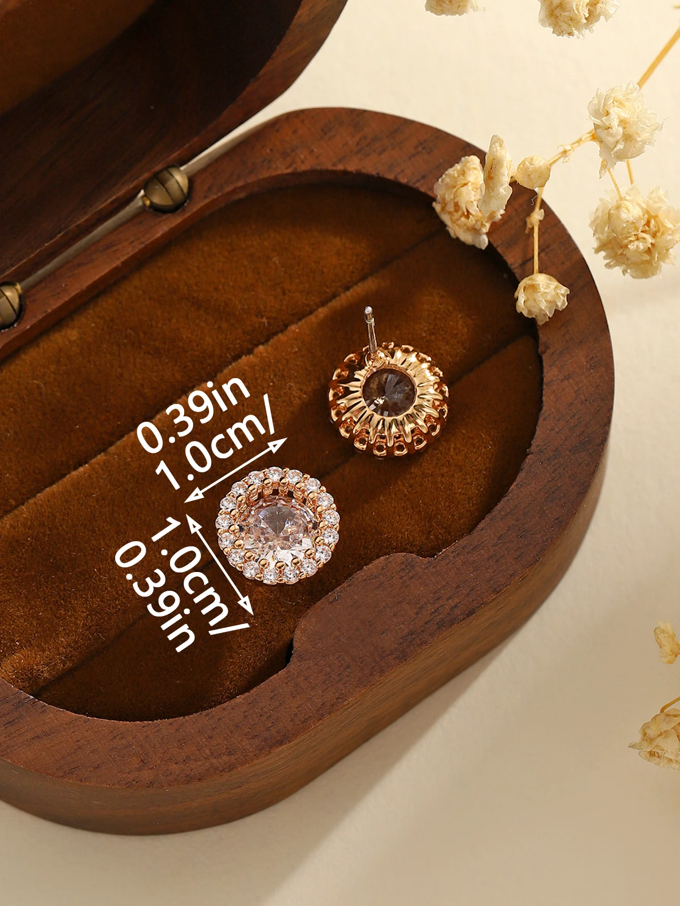 Пара медных микронаборов с цирконием полных бриллиантов роскошные