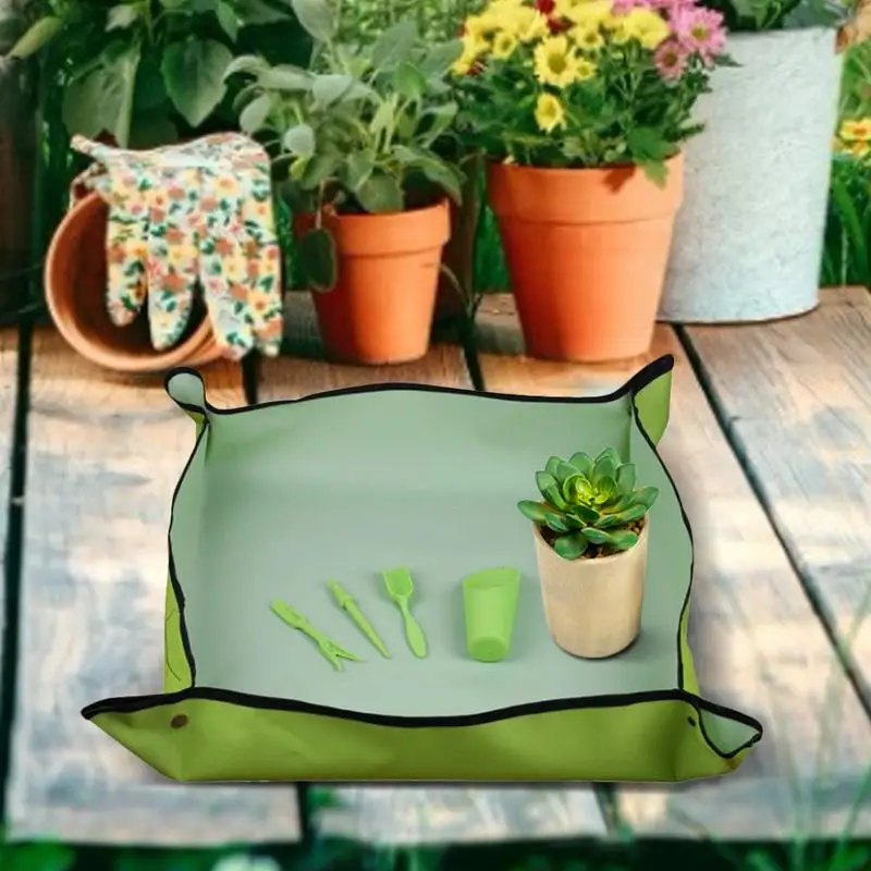 

Garden Decor Kneelers Work Cloth Transplanting Repotting Plant Mat Anti Dirty Waterproof Thicken PE Mat For Planters 2023 New
