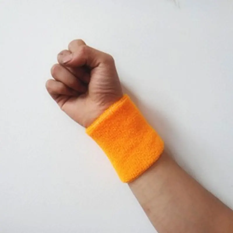 

Sweat Absorb Sleeve Towel Band Bracers Wrist Wrap Unisex Terry Cloth Cotton Sweatband Sports Wrist Tennis Yoga Wrist Band