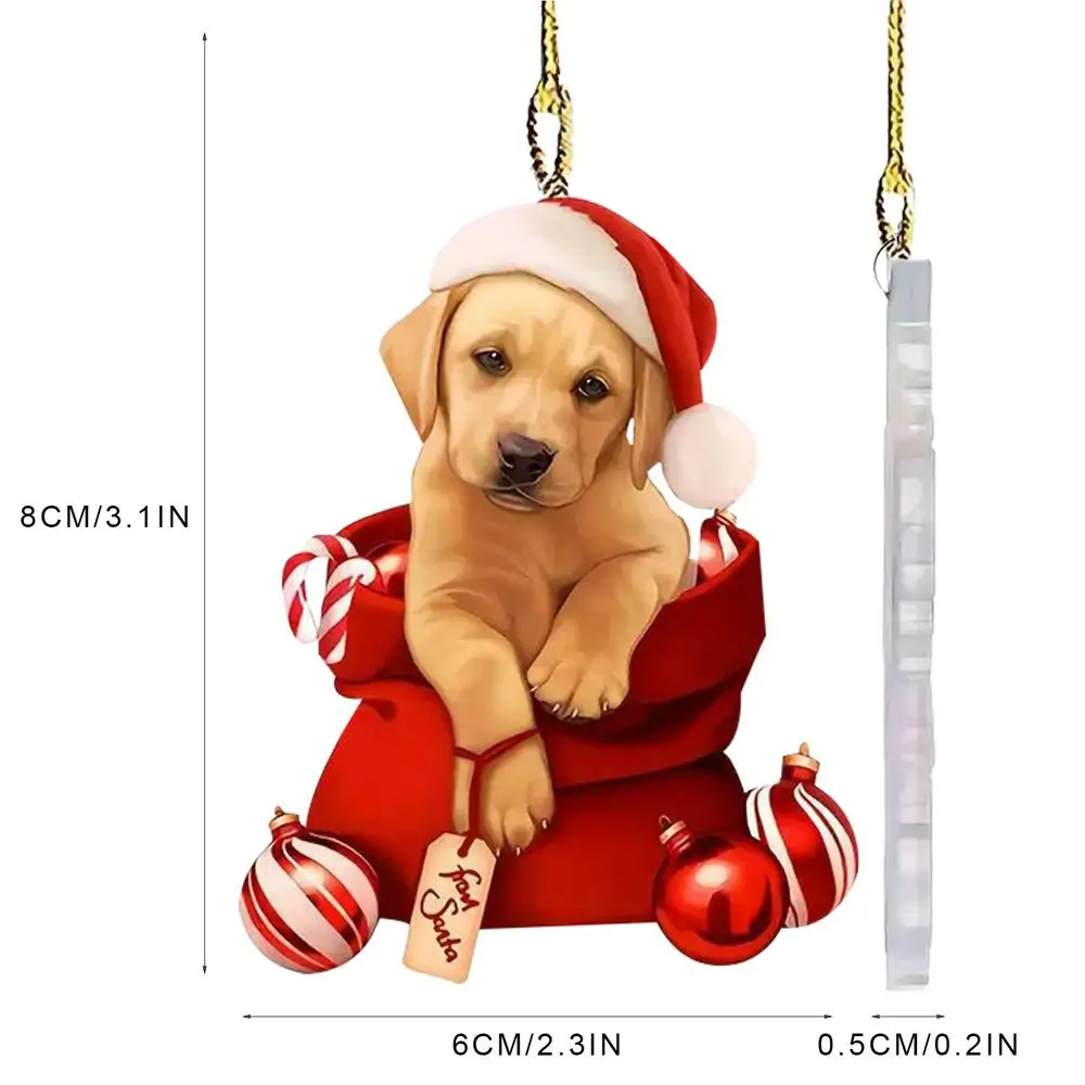 

Рождественское украшение TOPATY собака акриловый