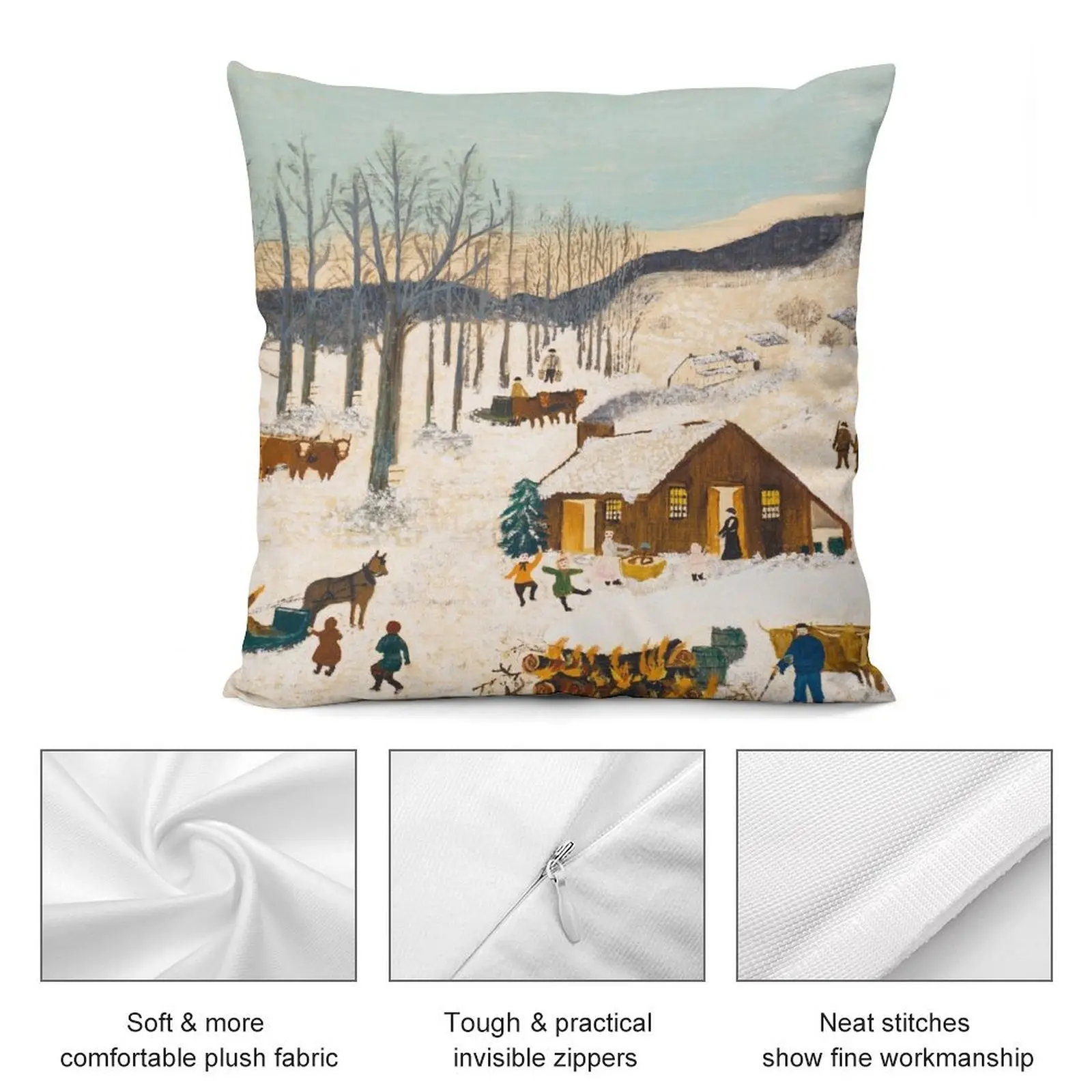 Декоративная подушка для дивана Анна Мэри Робертсон внук Моисей