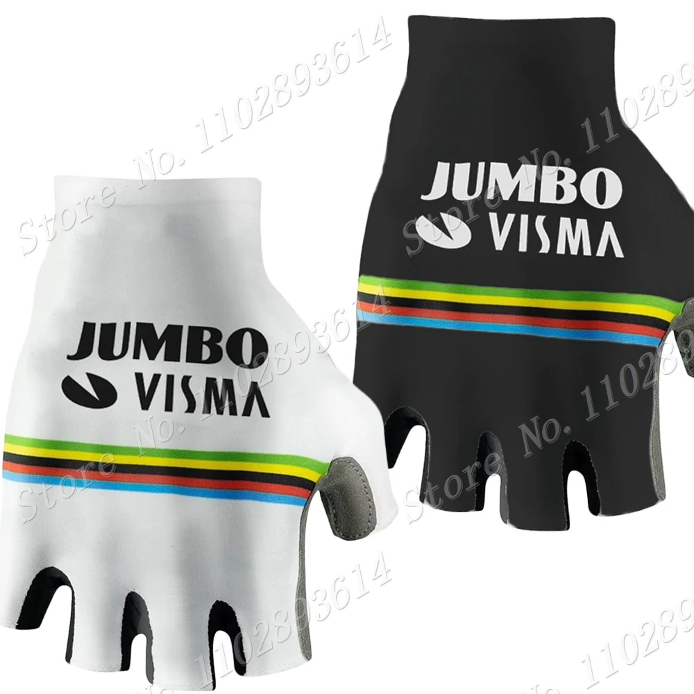 

Велосипедные перчатки World Champion Jumbo Visma, коллекция 2023 года, велосипедные перчатки для команды, велосипедные перчатки с полупальцами, одна пара, цвет M-XL Гант, Велоспорт