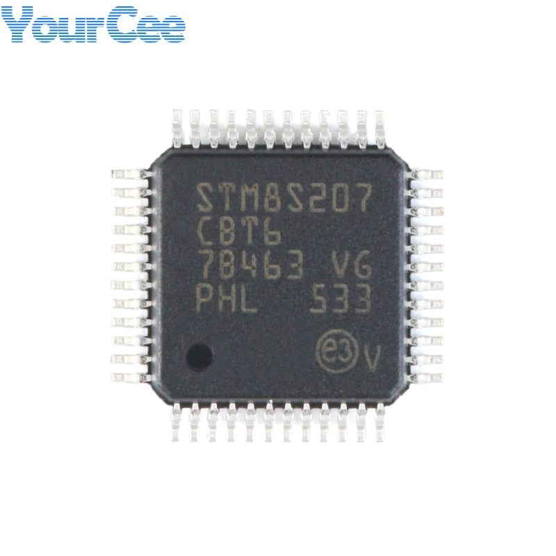 

Микроконтроллер STM8S207CBT6, флэш-память 24 МГц 128 Кб, 8 бит, микроконтроллер MCU EEPROM 2 КБ RAM 6 КБ 8S207CBT6, микроконтроллер IC