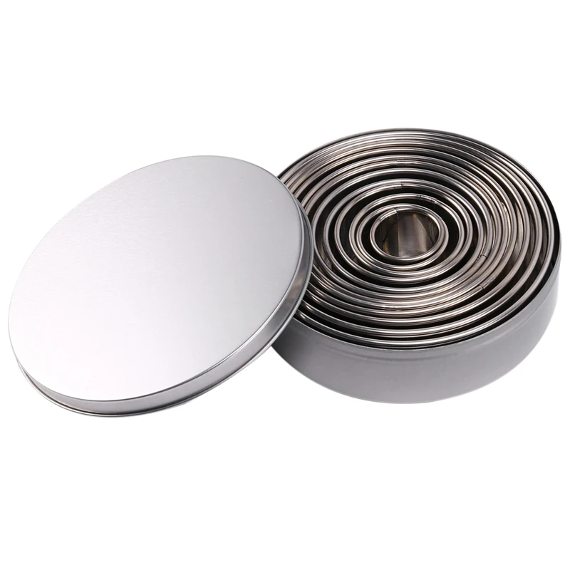 12 шт. форма для кольца торта из нержавеющей стали круглый круг печенье мусс