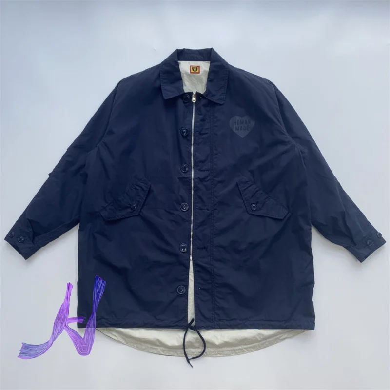 

HUMAN MADE Trench Coat Love NIGO Jacket Men Women HUMAN MADE Casual Jacket