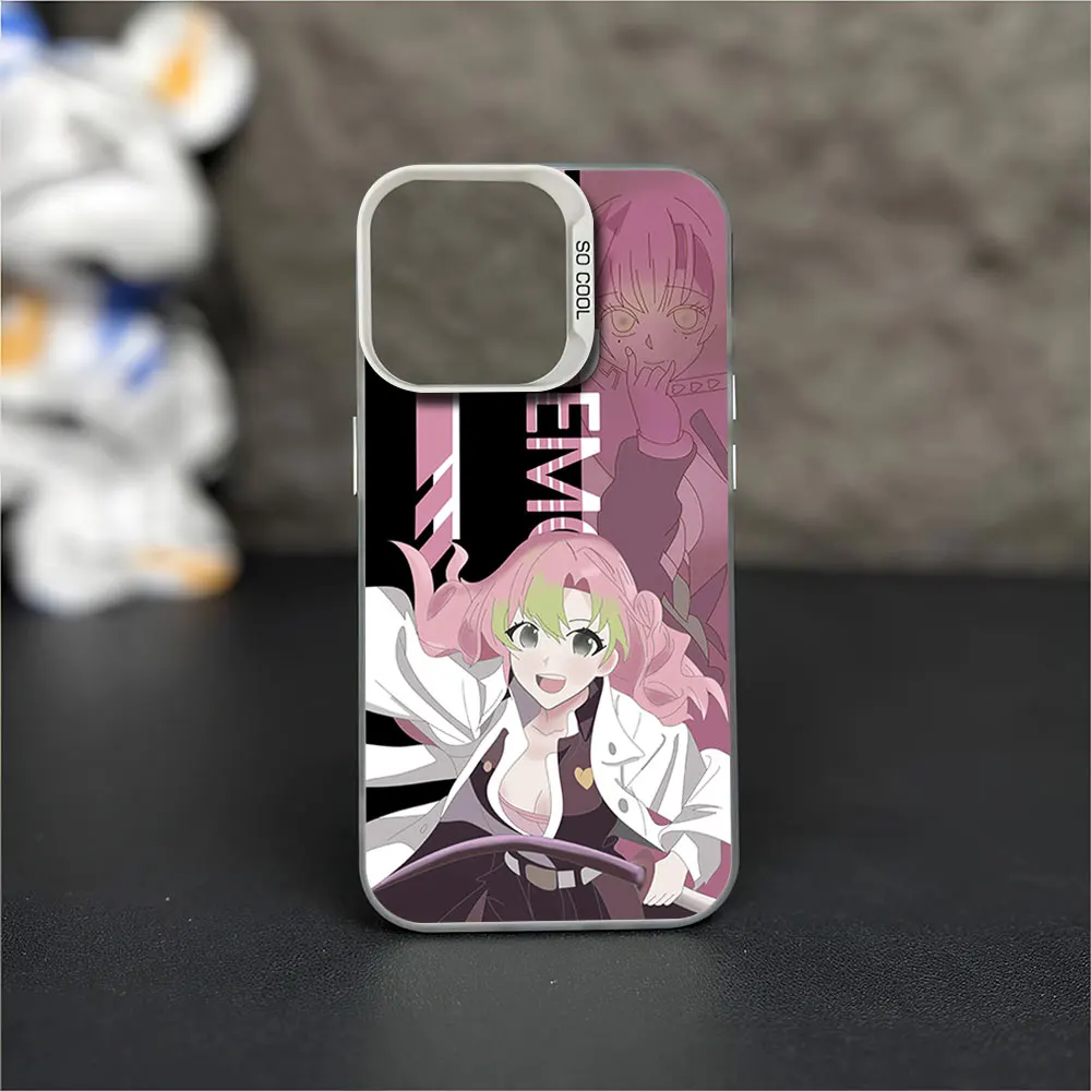 Чехол для телефона bilid-Demon S-Slayer K-Kimetsu no Y-Yaiba iPhone 12 11 13 IMD 14 15 16 Max Pro Plus лазерный чехол