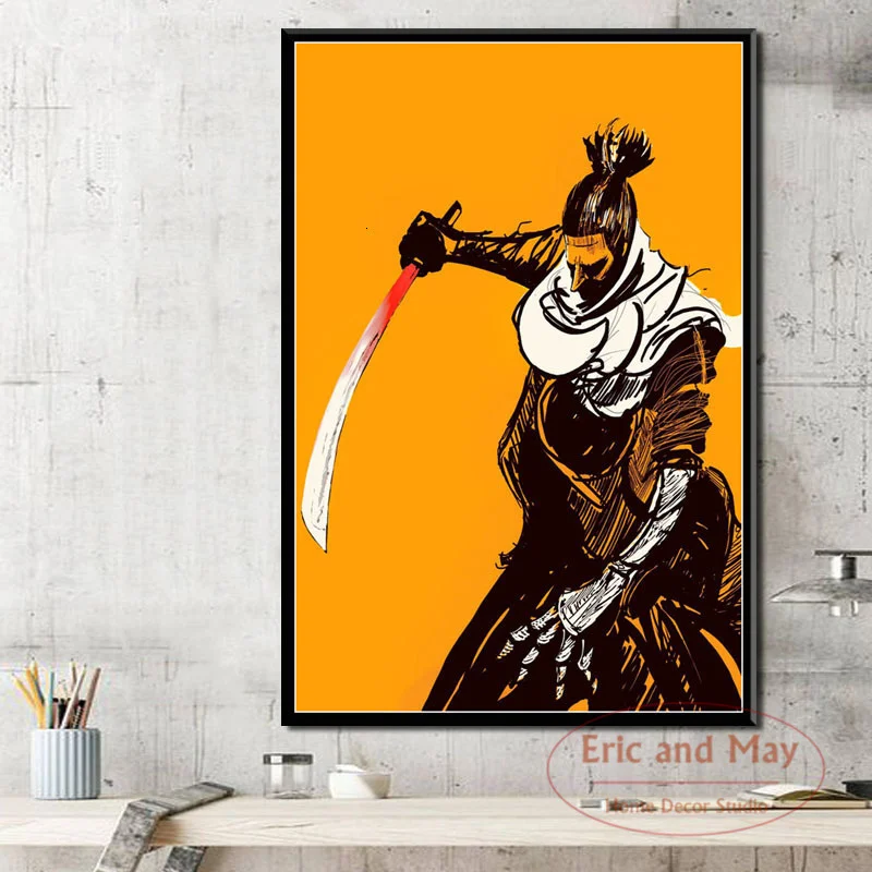 Винтажный настенный постер Sekiro Тени умирают дважды