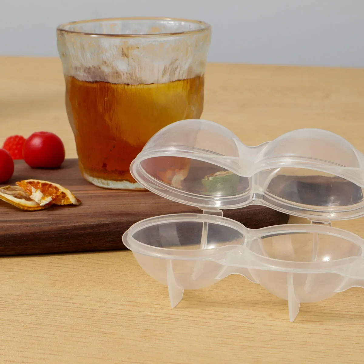 1 шт. пластиковая прозрачная форма для льда 4 отверстия