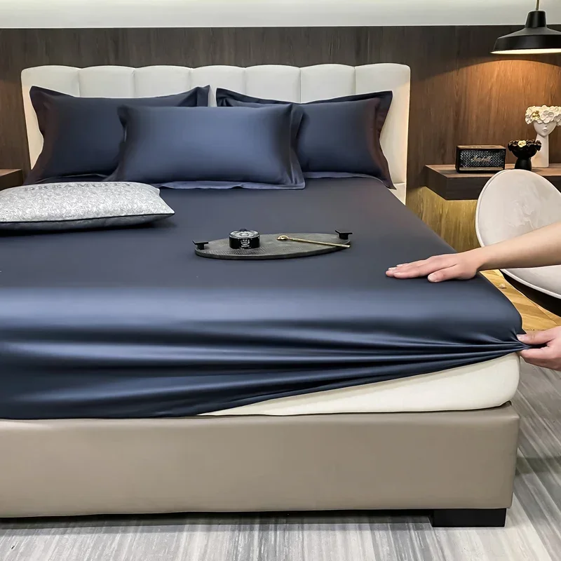 Длинная степлер хлопковая простыня для двуспальной кровати роскошная полный