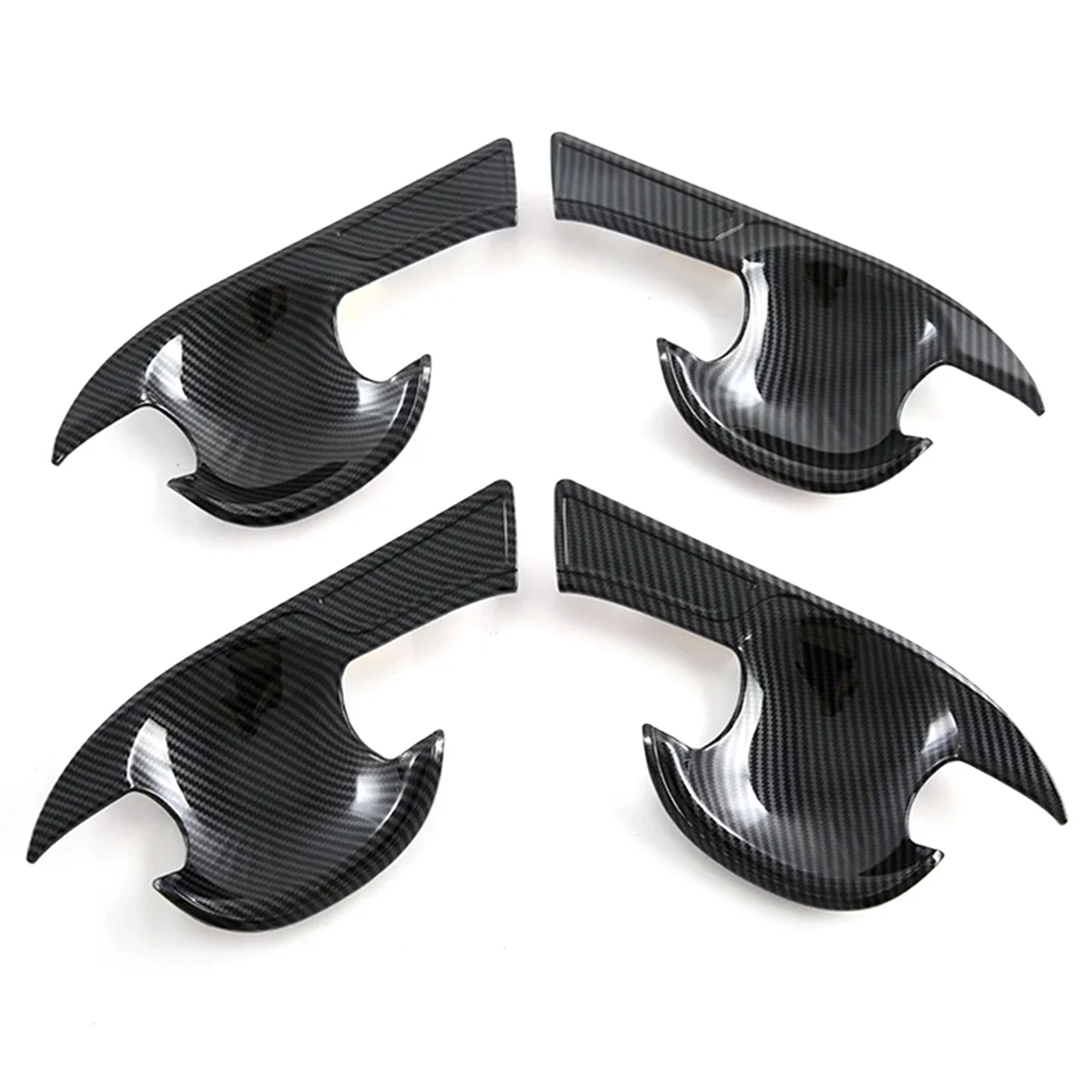 Углеродное волокно крышка чаши дверной ручки автомобиля накладка на рамку