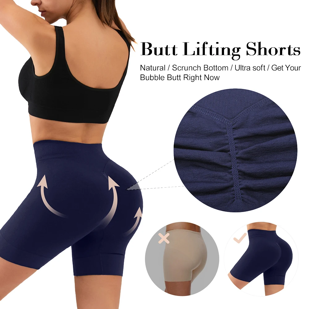 High Waist Push Up Short Elasticity Breathable Butt Lifter Fashion Yoga Shorts Running Shorts Fitness Shorts Women Clothes