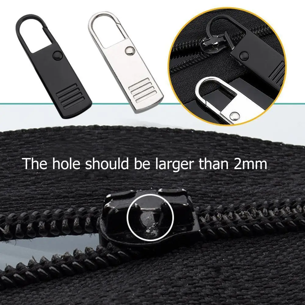 

Fashion Metal Zipper Puller Repair Replacement For Backpack Jacket Handbag Universal Handle Zippers Pull Tab For Zipper Slider