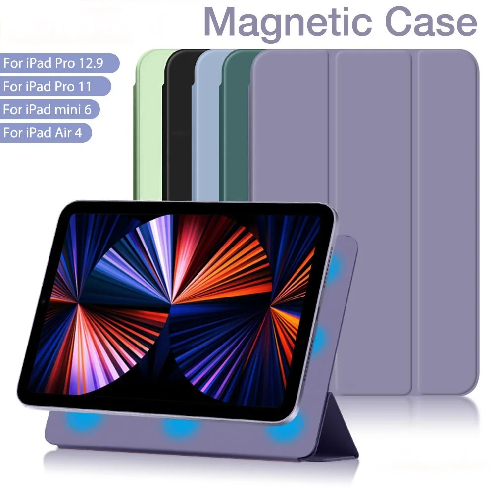 

2022 Magnetic Case For Ipad Air 4 2020 Mini 6 6th 5 Generation Case Funda For Ipad Pro 11 12.9 2021 10.9 8.3 Smart Cover
