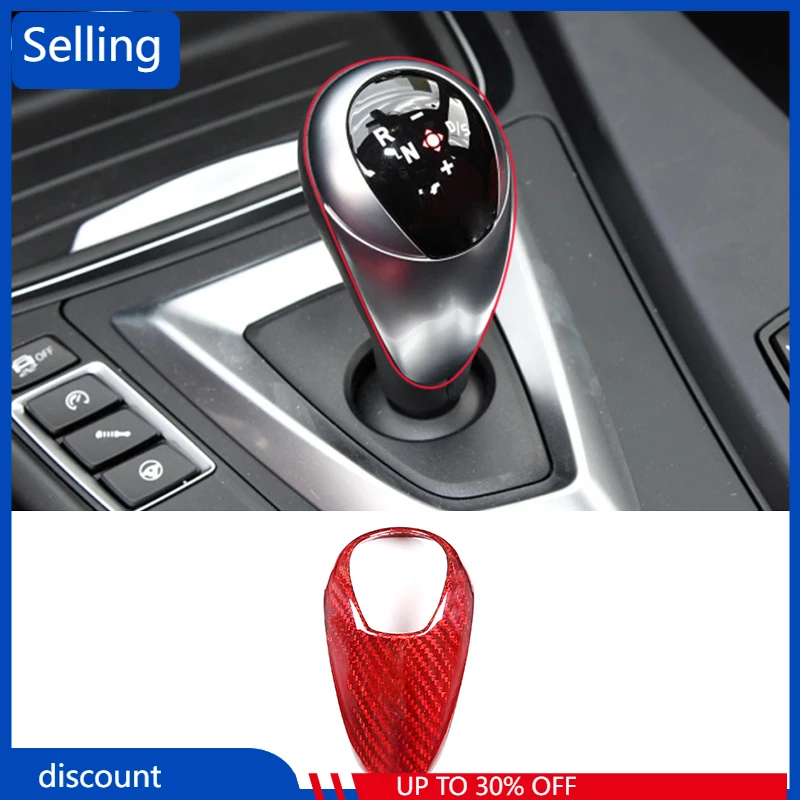 

Real Carbon Fiber For BMW M2 M3 M4 M5 X5M X6M Car Gear Shift Head Cover Accessories fast ship