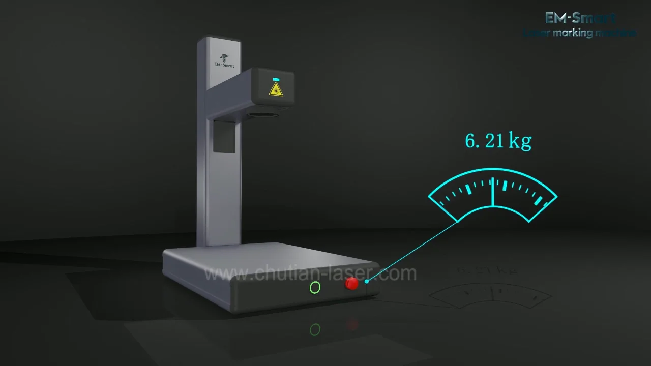 

Desktop Portable Mini 20w Laser Engraver with NW 10KG and 51CM Height