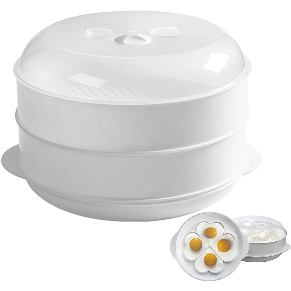 

Steamer Microwave Egg Cooker Basket Rackvegetable Steamingveggie Cooling Steammini Household Vegetables Stand Omelette Round