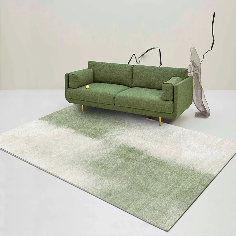 Свежий зеленый ковер во французском стиле домашний для гостиной полностью