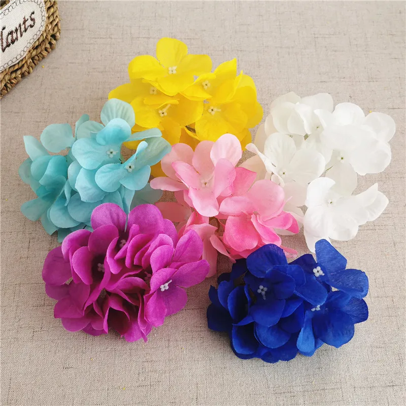 

Simulated Hydrangea Flower 10 Head Wedding Background Flower Wall Shooting Props Flower Arrangement Flower Net Style Manual DIY