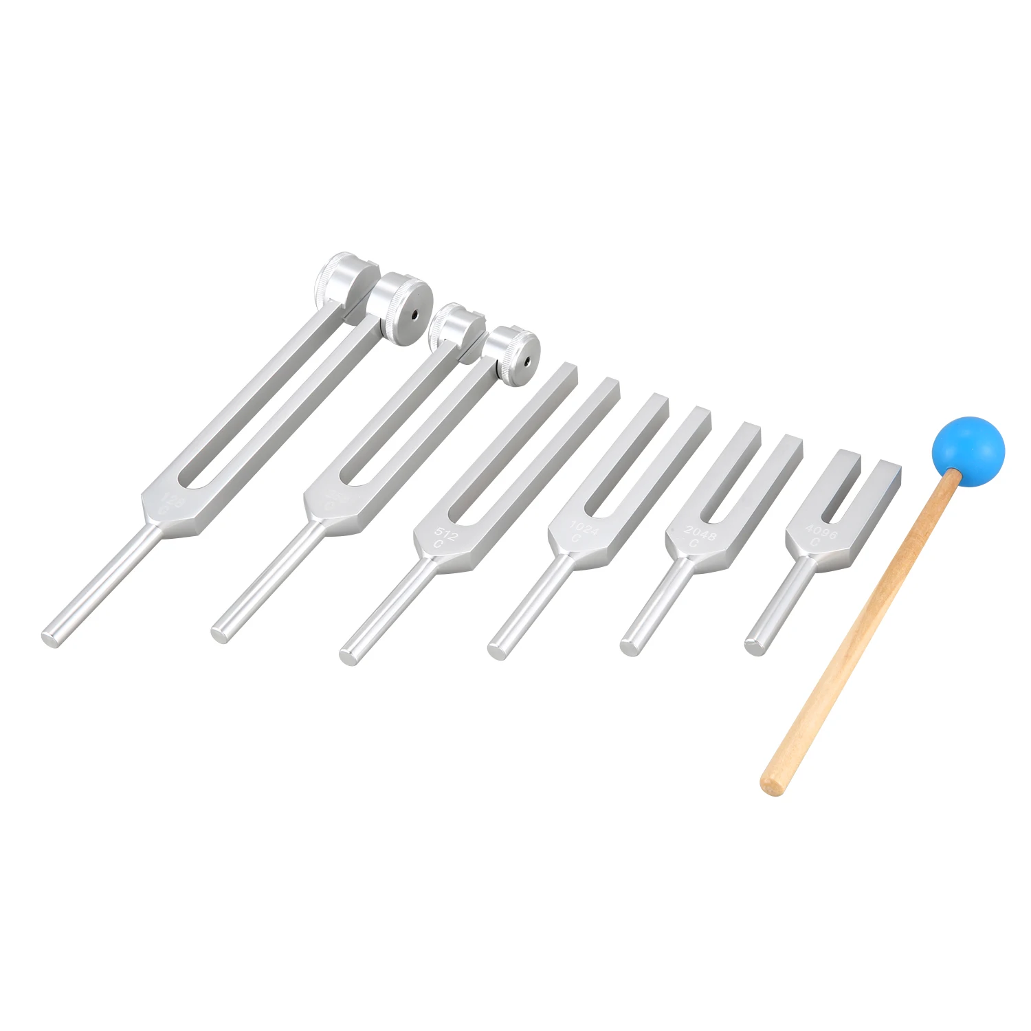 6 шт./компл. алюминиевый комплект камертонов 128 Гц-4096 Гц целебная звуковая