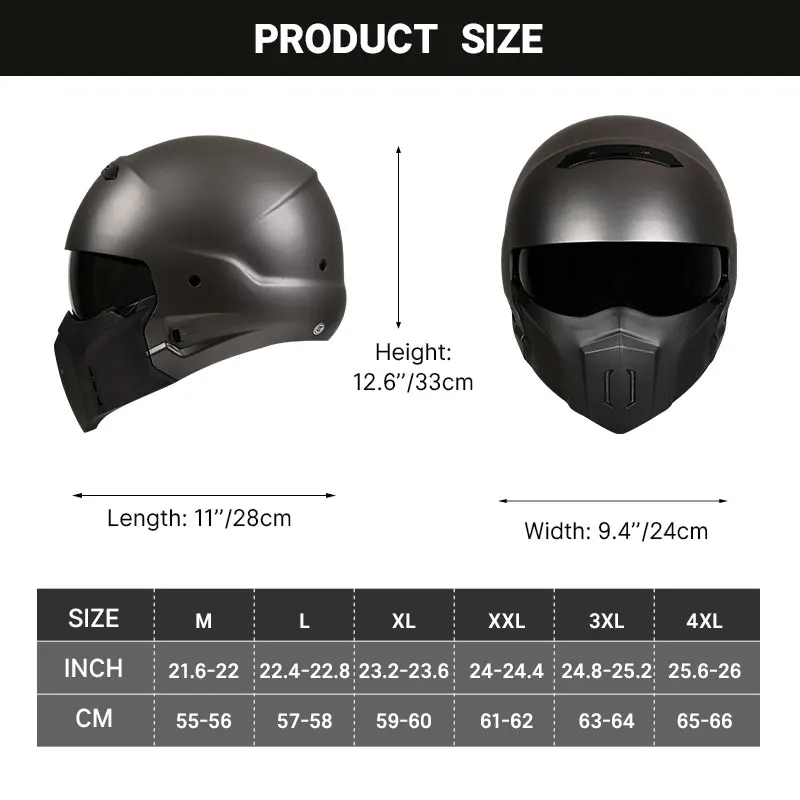 Мотошлем на все лицо DOT Approved мотоциклетные шлемы Скорпион со встроенными темными