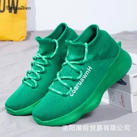 coconutshoes 2022 spring new internet hot shark tail mens breathable shoes leisure sports lovers shoes flying woven shoes women