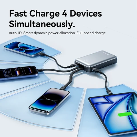 Vention 35W 20000mAh 10000mAh Power Bank PD Fast Charge Портативный PowerBank для iPhone Xiaomi Samsung Внешнее зарядное устройство