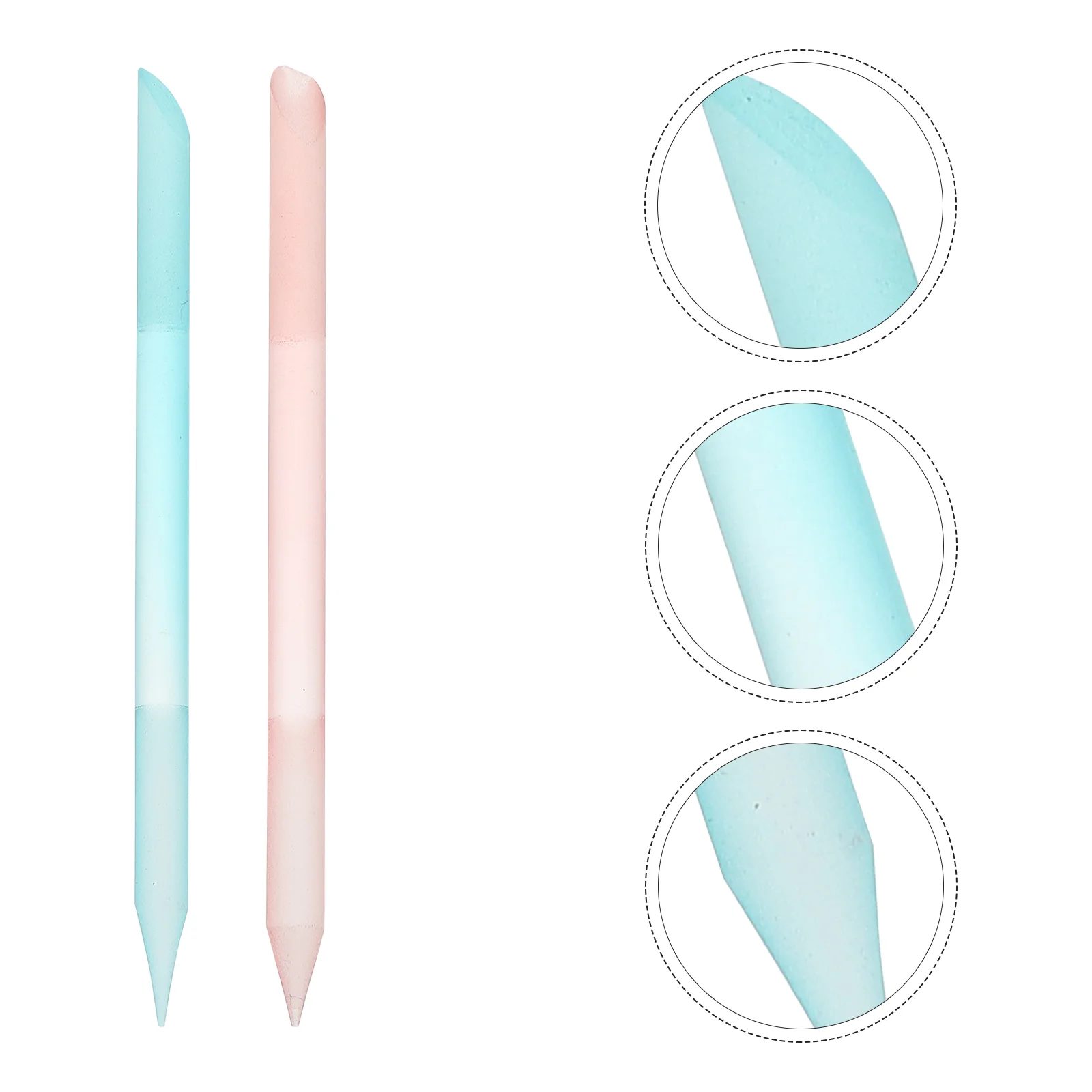 

2 Pcs Glass Nail File Pedicure Tools Creative Polishing Strip Manicure Supply Female Miss Salon