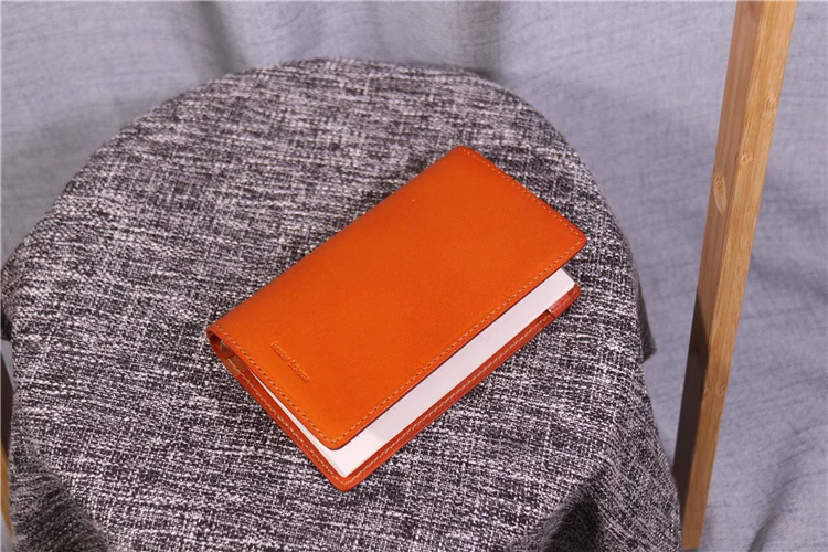 Retro Thickened Turkey First Layer Primary Color Vegetable Tanned Cow Leather A6 Loose Leaf Binding Notepad Notebook