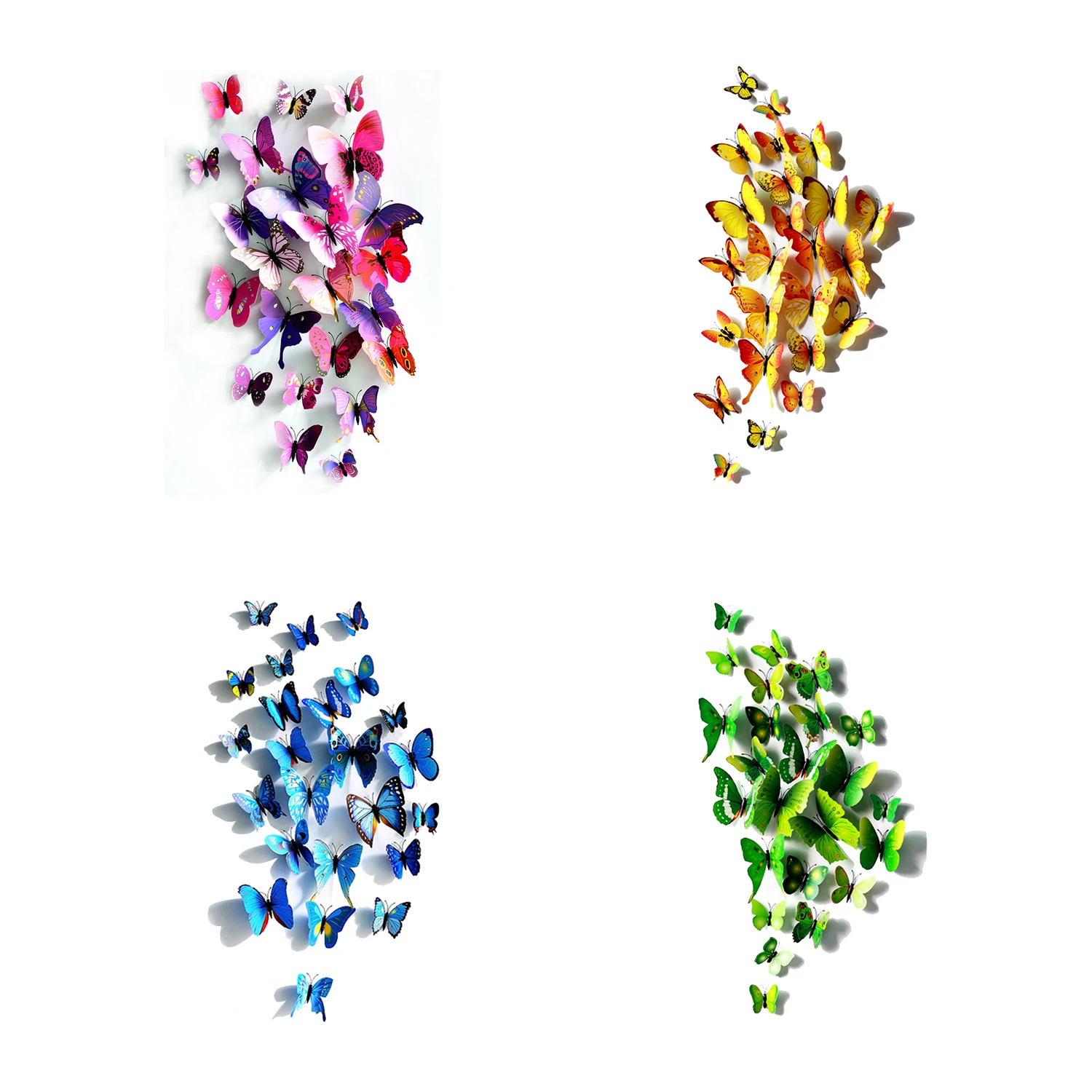 

3D Butterfly Sticker Art Design Decal Wall Stickers Home Decor Room Decorations