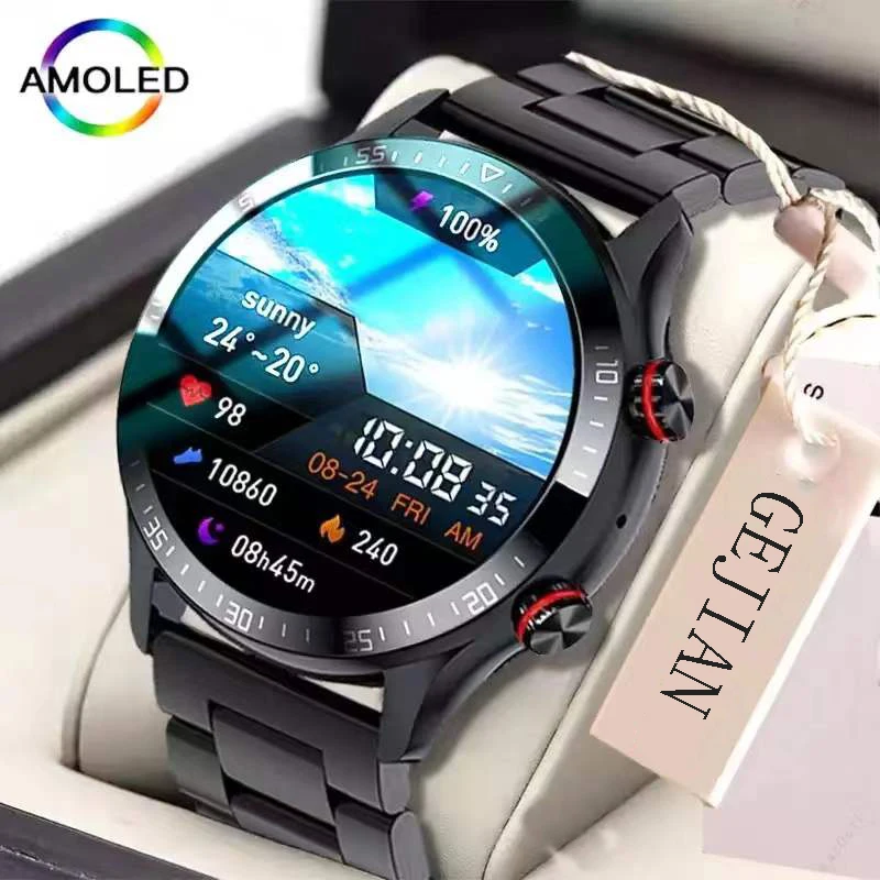 Новинка 2022, умные часы с экраном 454*454, мужские умные часы с поддержкой Bluetooth, звонков, местной музыки, с возможностью всегда отображать время, ...