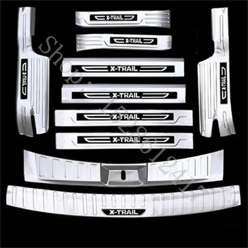 

Car Styling for Nissan X-Trail T32 2017-2021 Car Accessories Stainless Steel Car Rear Door Bumper Protector Sill Plate Stickers