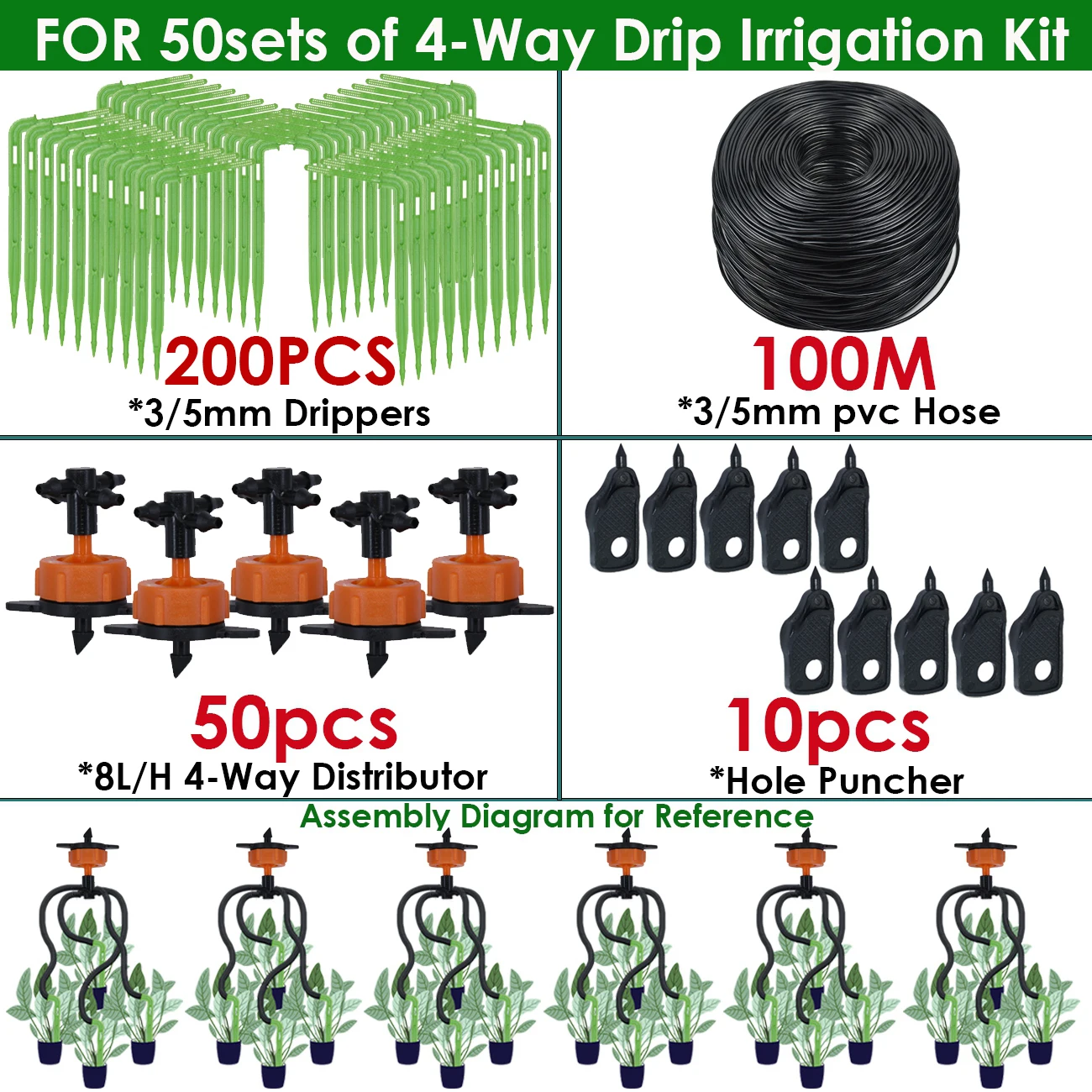 

KESLA 10-100 м 2л/ч 2-полосный изгиб стрелы капельного орошения полива системы комплект 4L 8L капельница 3/5 мм шланг 4-полосный для теплицы горшок бонсай