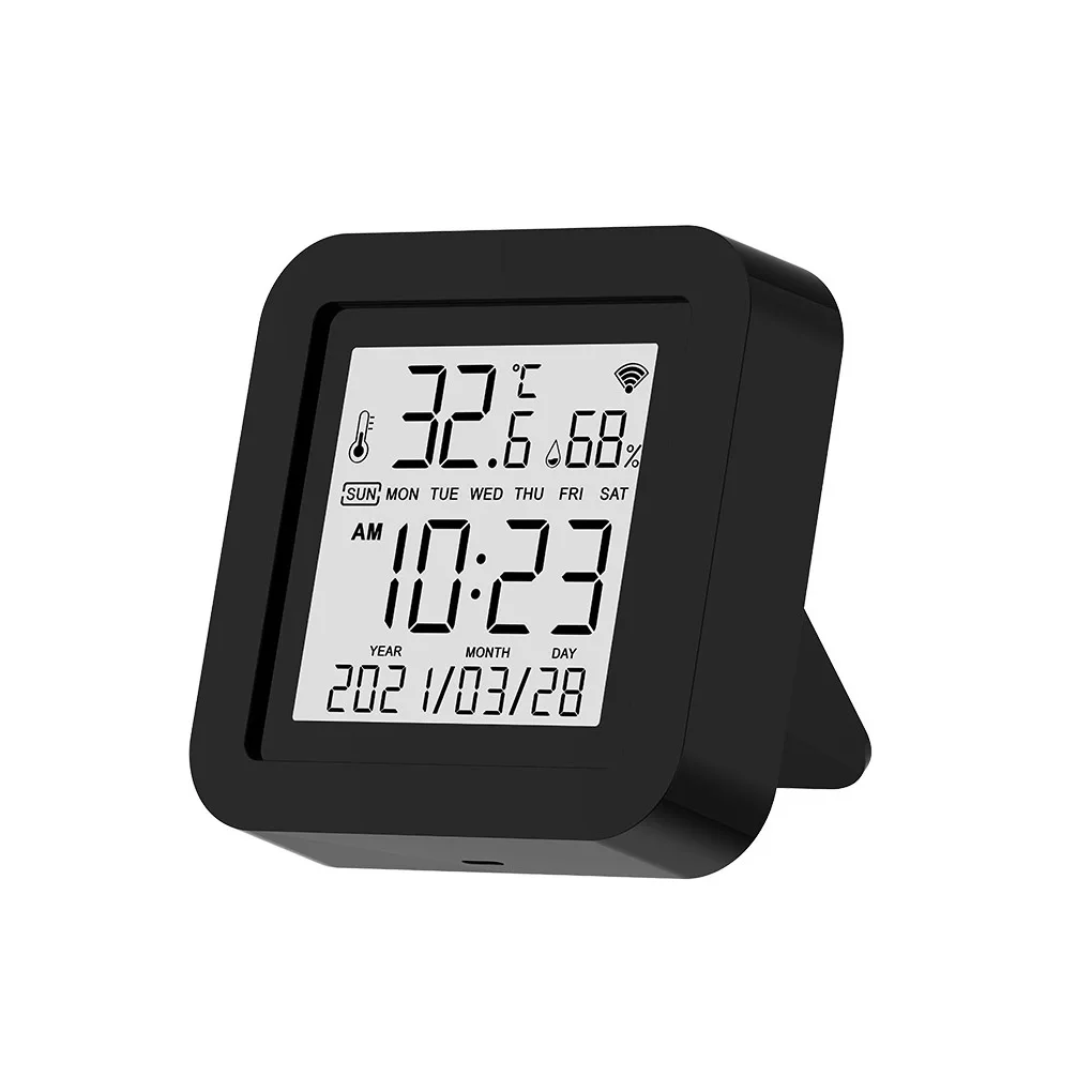 

Wireless Thermometer Tuya Phone APP Bedroom Digital Hygrometer Fan Universal Temperature Humidity IR Remote Controller