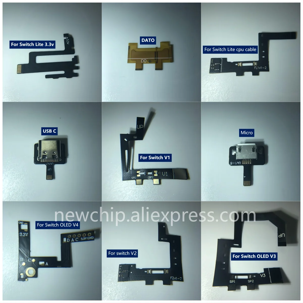 

50PCS/LOT v1 v2 v3 V4 micro lite oled DAT0 cable for Switch CPU Flex SX PCB Raspberry Pi RP2040 Free shipping