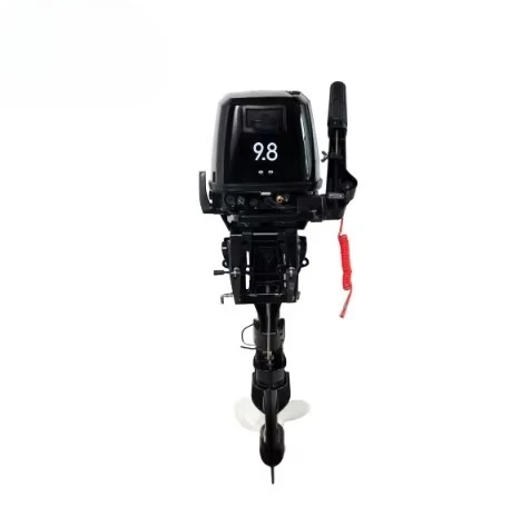 Фото Подвесной лодочный мотор AIQIDI New 9.8HP 7.2KW с ручным наклоном, длинным/коротким валом, черный, на заказ, для морских судов №3